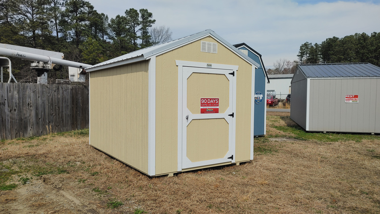 8' x 12' Crewel Tan A-Frame Utility Storage Shed
