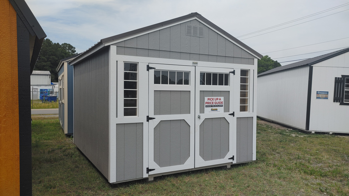 10' x 12' Pewter Cast A-Frame Utility Storage Shed