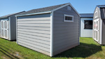 10' x 12' Pewter Cast A-Frame Side Utility Storage Shed with Horizontal Lap Siding
