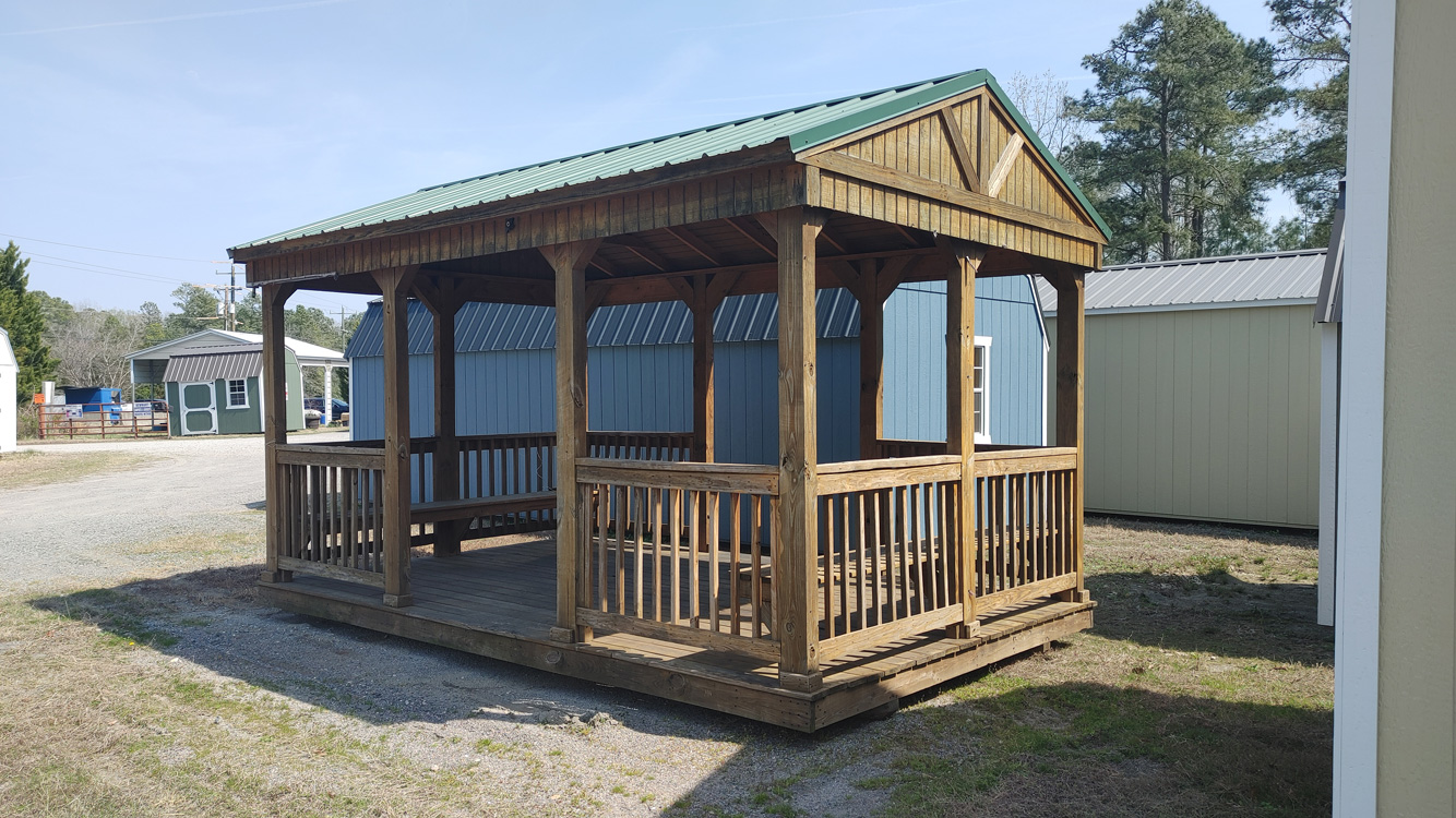 10' x 16' Honey Gold Treated Cabana