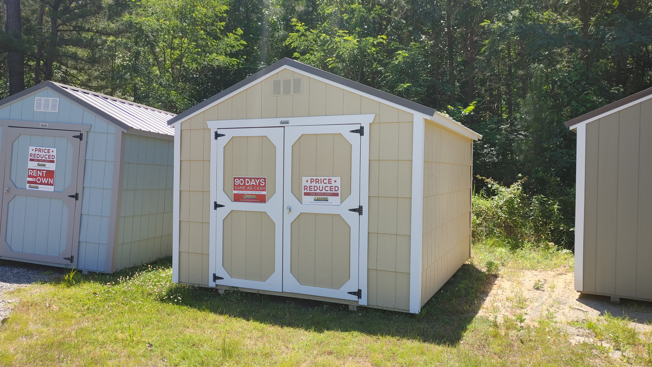 10' x 12' Crewel Tan Economy A-Frame Utility Storage Shed