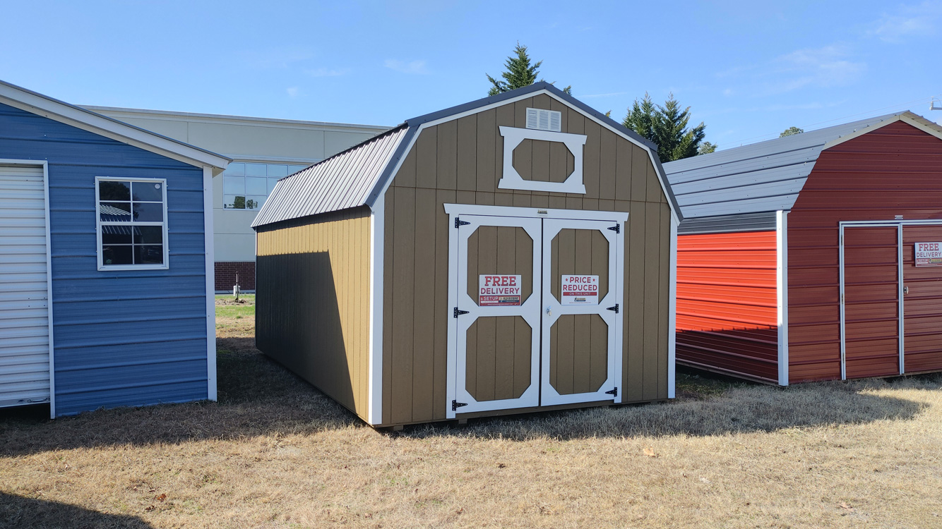 12' x 20' Thatch Brown Lofted Barn Storage Shed
