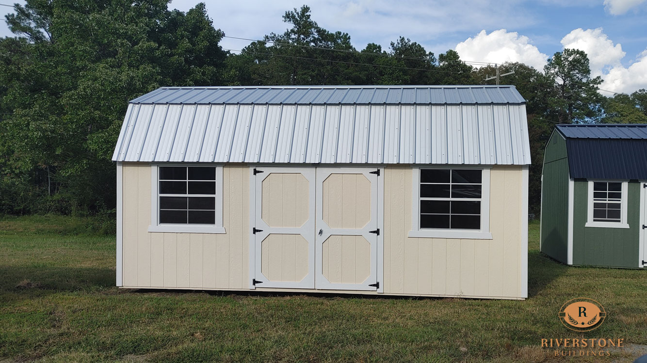 10' x 20' Eaglet Beige Side Lofted Barn Storage Shed