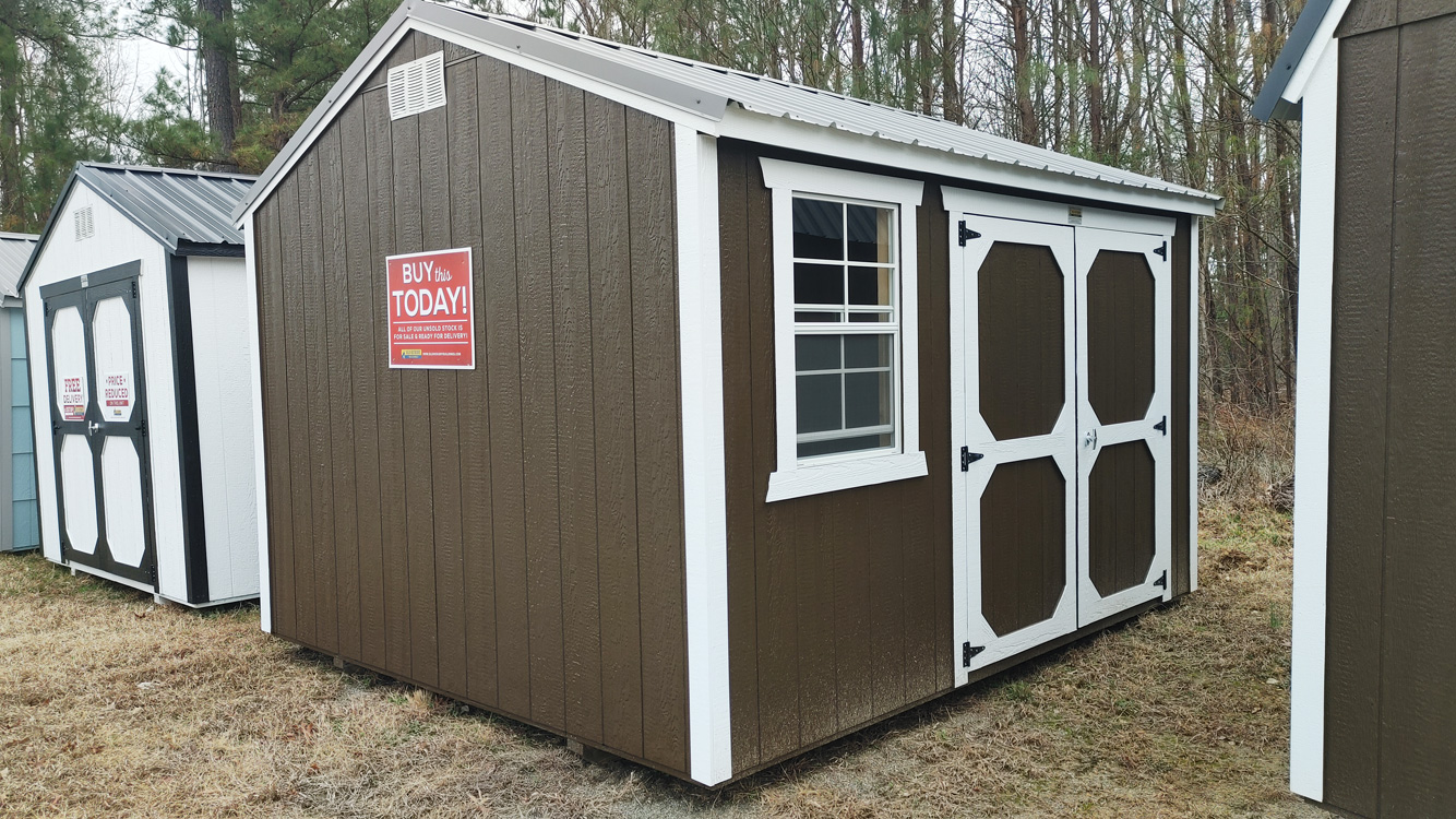 10' x 12' Dark Clove A-Frame Utility Storage Shed