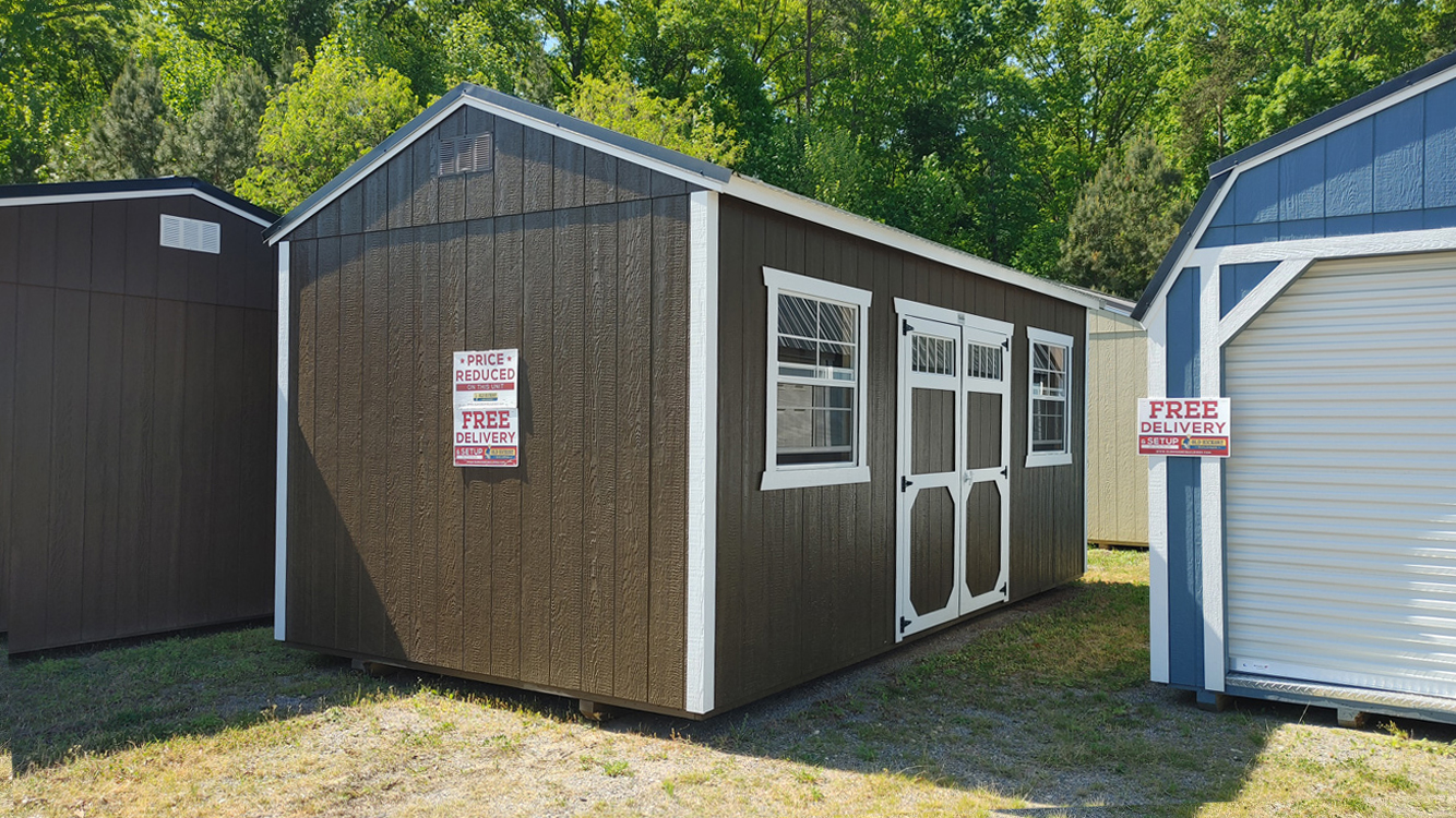 10' x 20' Dark Clove A-Frame Side Utility Storage Shed