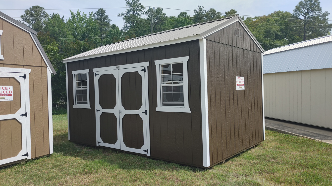 10' x 16' Dark Clove A-Frame Side Utility Storage Shed