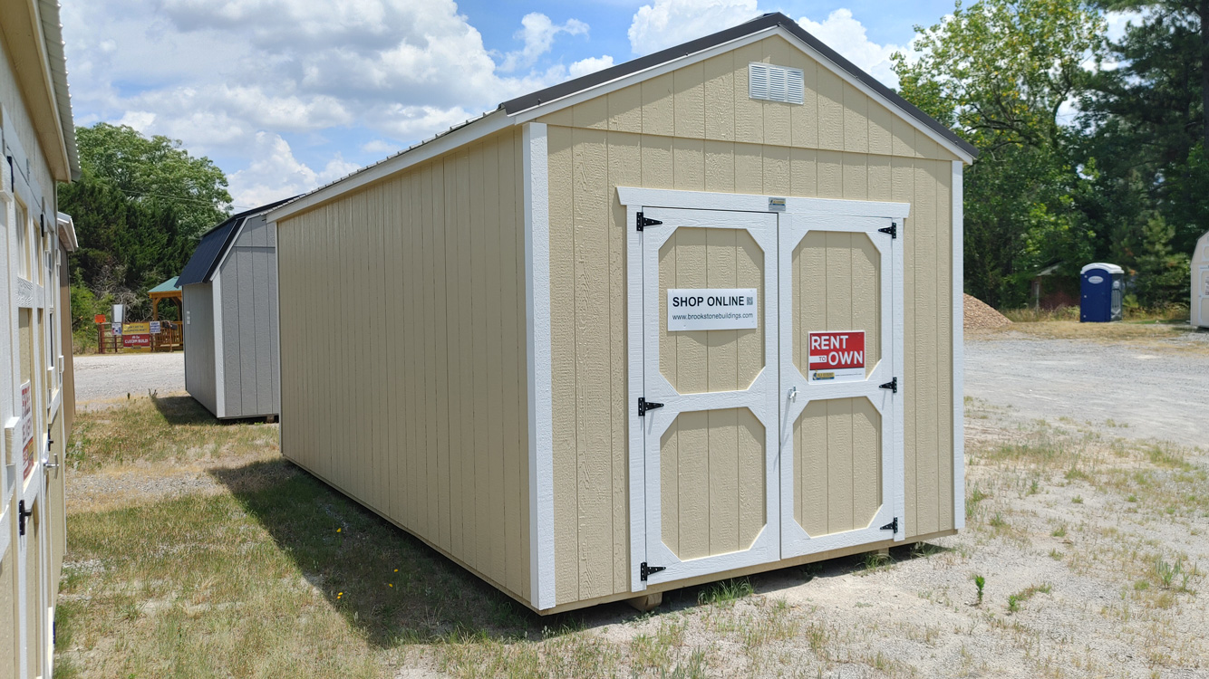 10' x 20' Crewel Tan A-Frame Utility Storage Shed