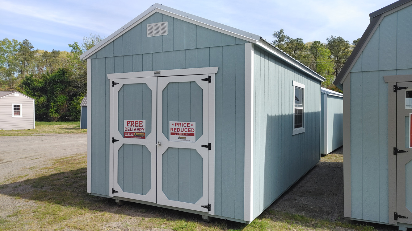 10' x 20' Breezy Blue A-Frame Utility Storage Shed
