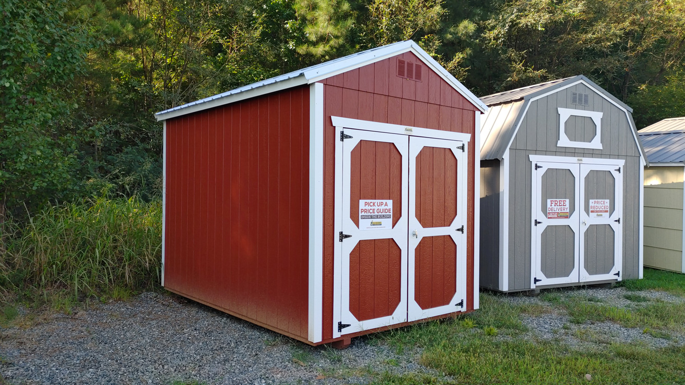 8' x 12' Rustic Red A-Frame Utility Storage Shed