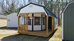 12' x 28' Barn White Lofted Barn with Deluxe Playhouse Package