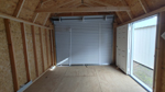 12' x 28' Smoky Blue Lofted Barn Garage Storage Shed