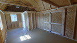 10' x 20' Pewter Cast Side Porch Lofted Barn Storage Shed