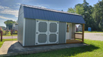 10' x 20' Pewter Cast Side Porch Lofted Barn Storage Shed