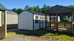 10' x 16' Barn White A-Frame Side Utility Storage Shed