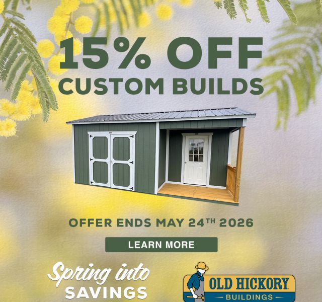 15% Off Custom Builds and New Inventory - Through May 24th 